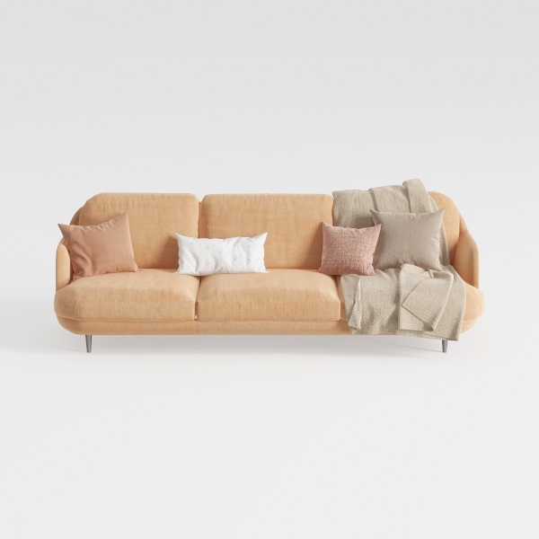 TCMILA Modular 3-Seater Sofa Couch with Deep Seat 