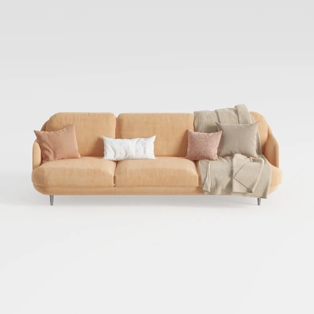TCMILA Modular 3-Seater Sofa Couch with Deep Seat 
