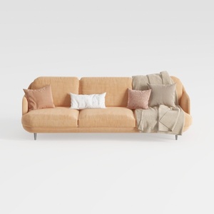 TCMILA Modular 3-Seater Sofa Couch with Deep Seat