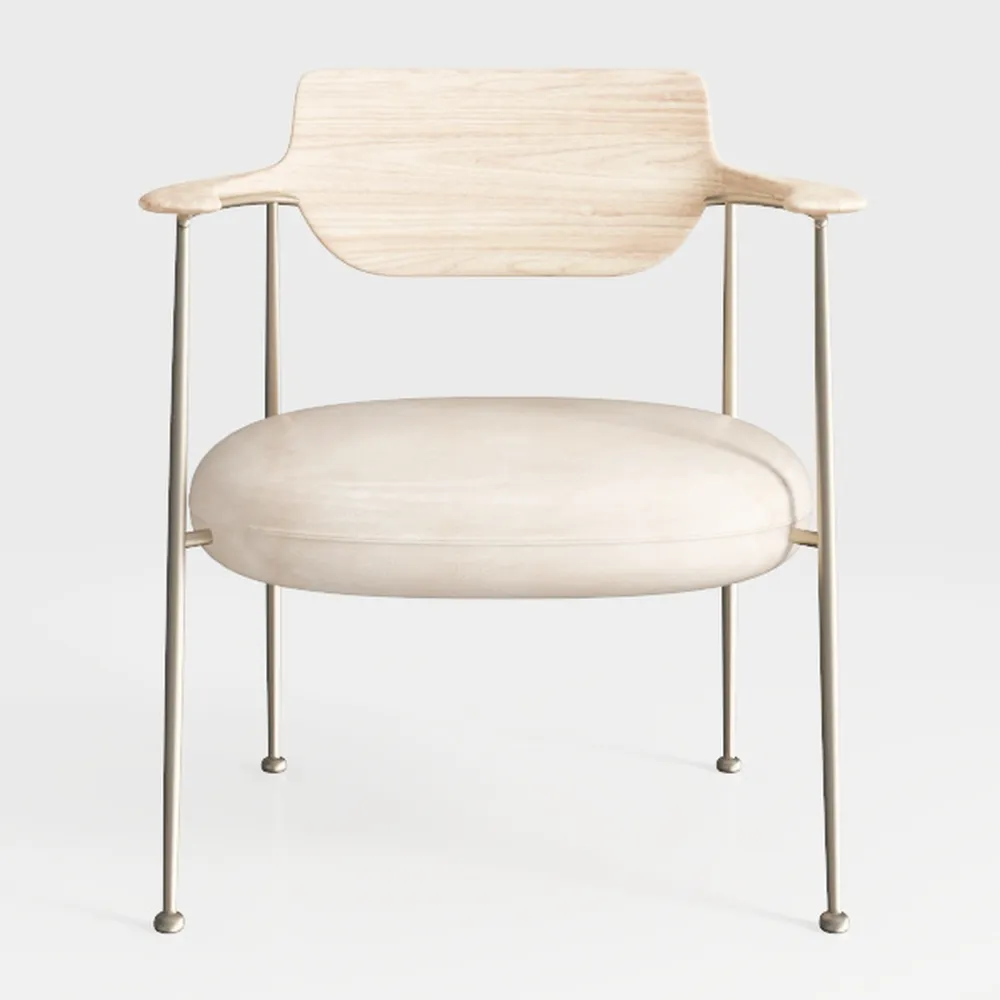 TREATLIFE HOME Leisure Armchair with Wooden Legs a