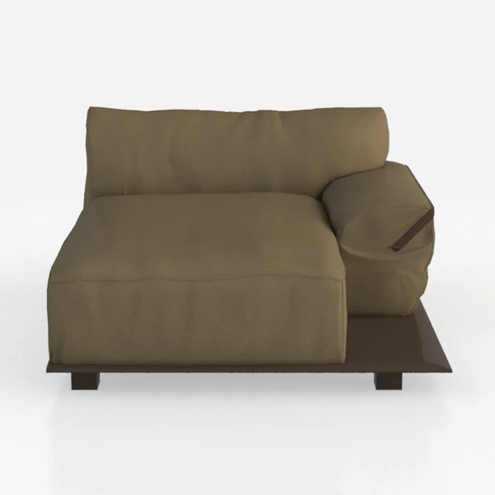 mopio Armless Sofa with Fully Removable Washable C