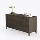 wall-attached Cabinet 255 Left 45 Degree View