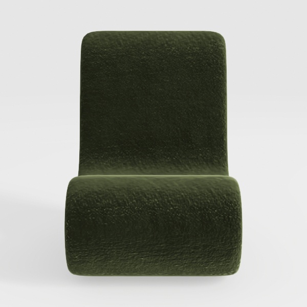 Upholstered Dining Chair with Casters Wingback