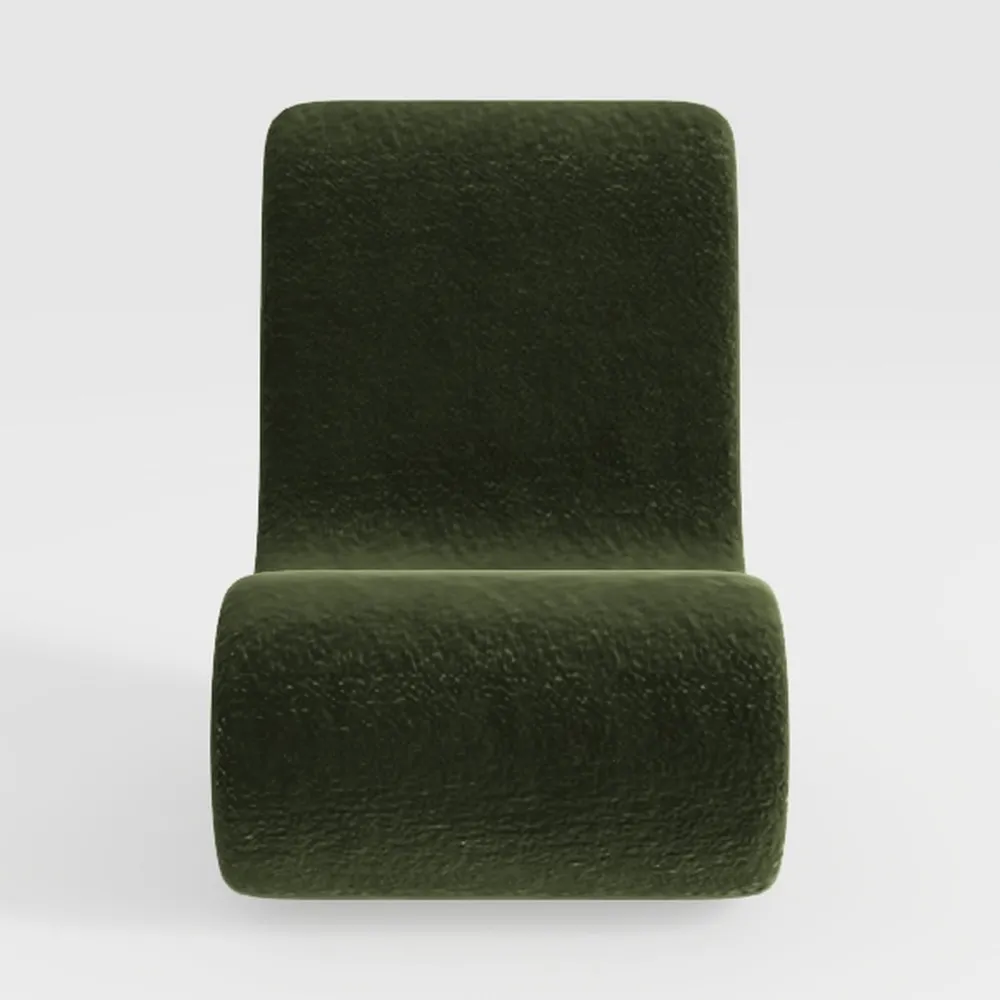 Upholstered Dining Chair with Casters Wingback