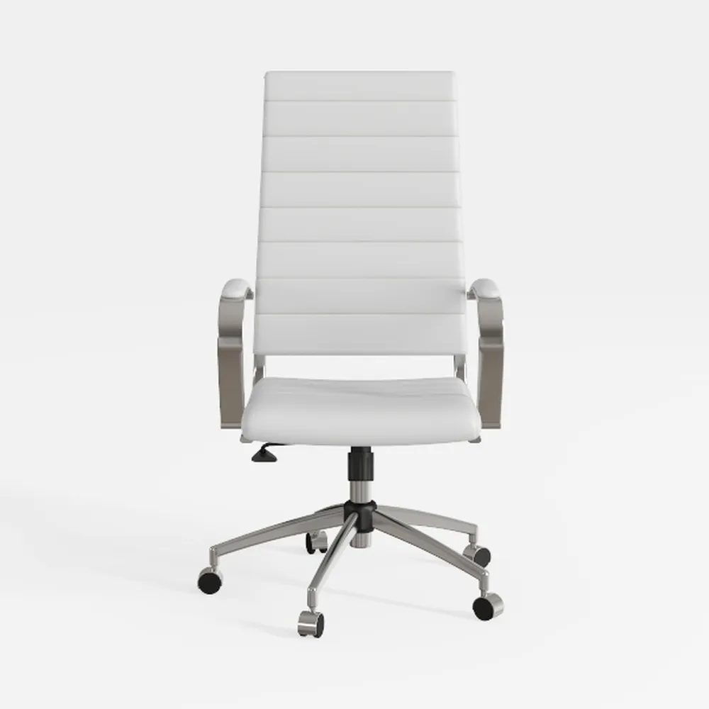 Home Work Chair Adjustable Mid-Back Faux Leather S