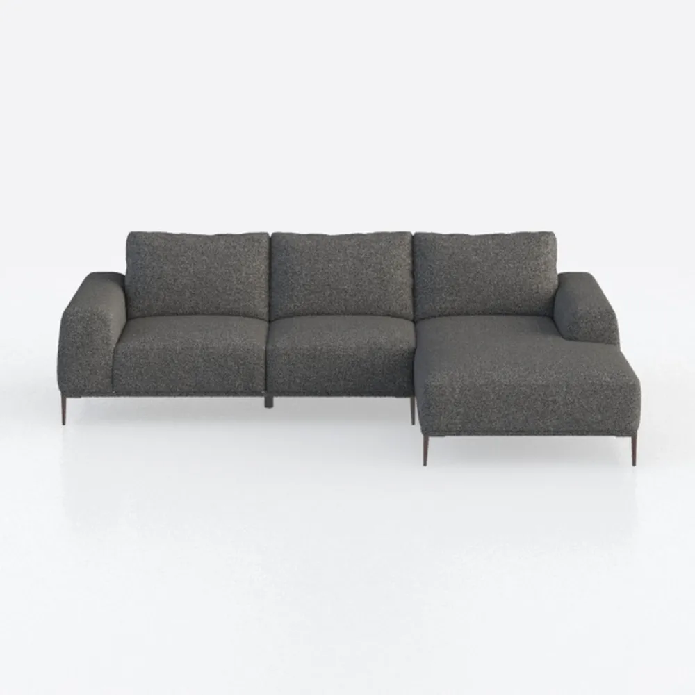 SPOFLYINN L Shaped Sectional Sofa with Storage Foo