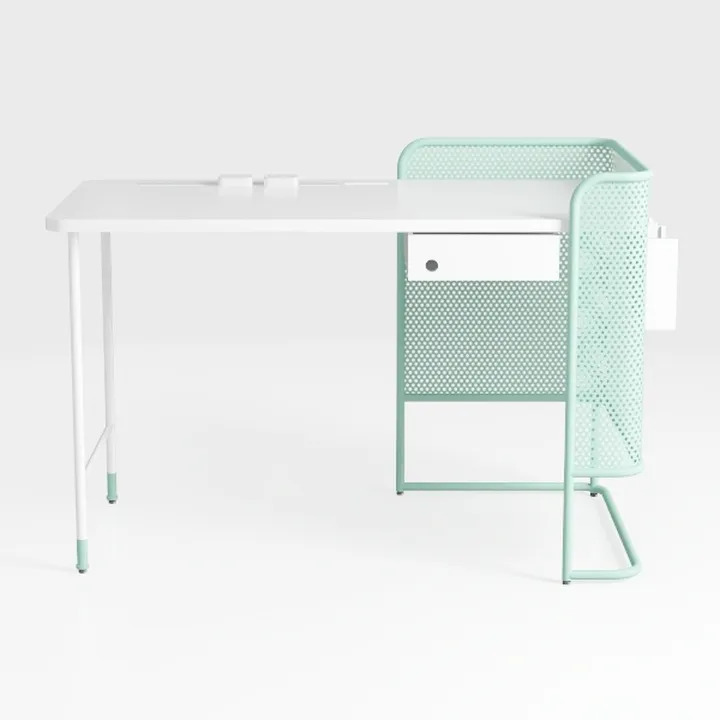 ProTuning RELATERA combinazione scrivania seduta/stand, 117x60 cm, bianco/grigio chiaro-verde