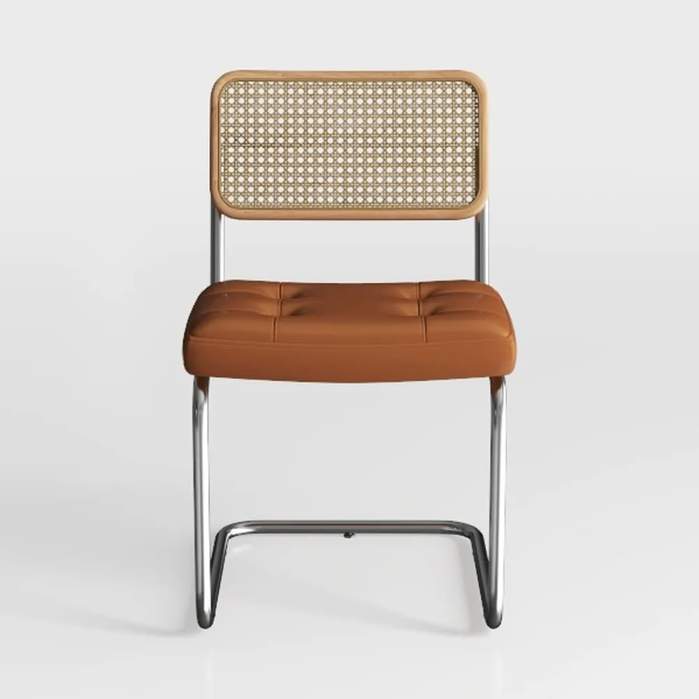 Kitchen Chairs Anti-Skid Meal Chairs Rattan Mid