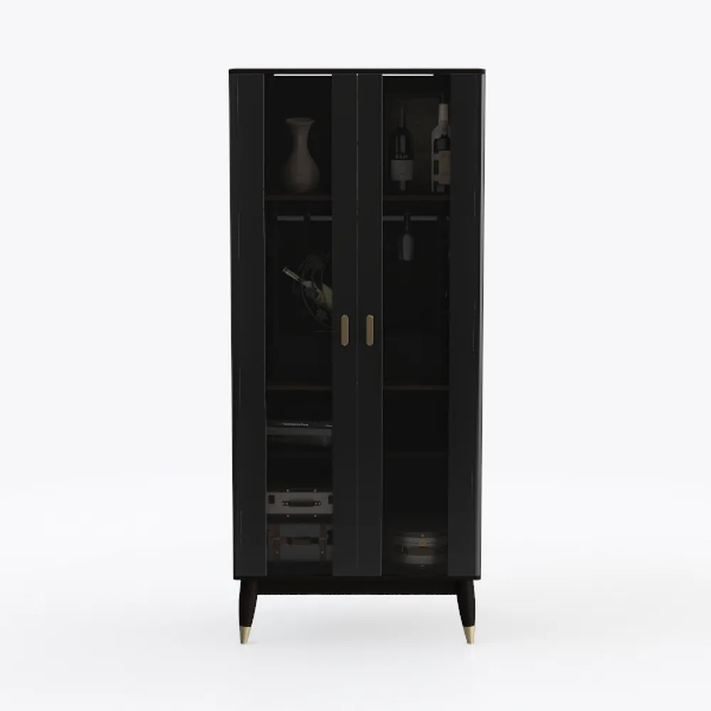 Metal Storage Cabinet With 2 Doors and 3