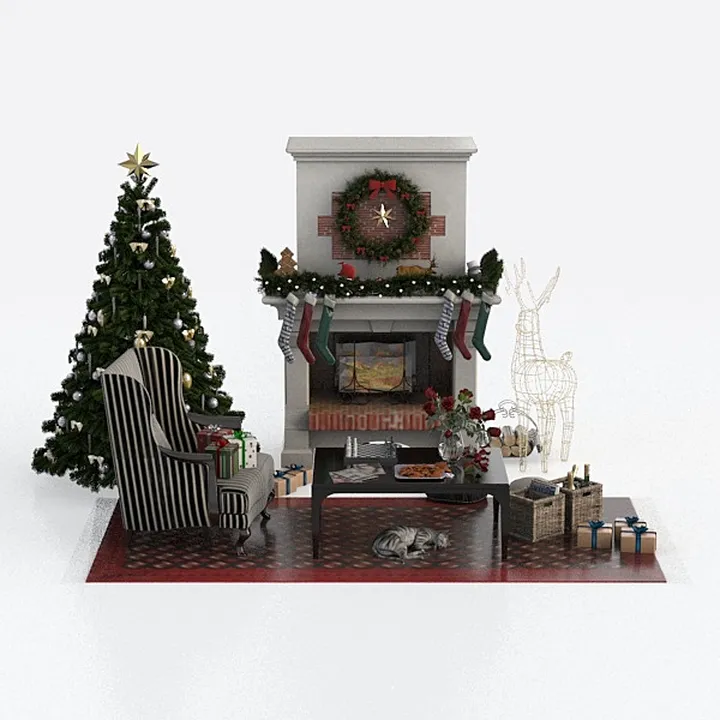 Christmas living room-Jingle Bell