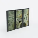 Vintage Framed Botanical Wall Art Set 3D Model Right 45 Degree View