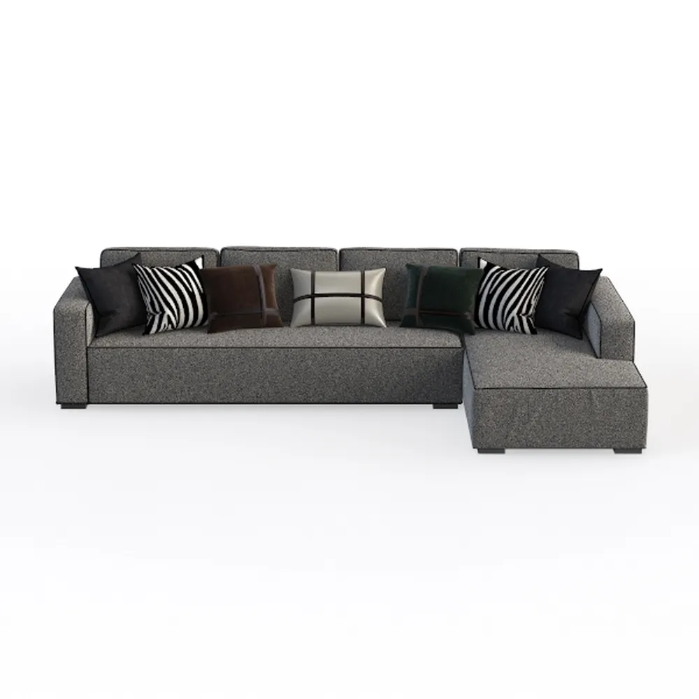 107.5" Cloud Sectional Couch with L-Shape Chaise