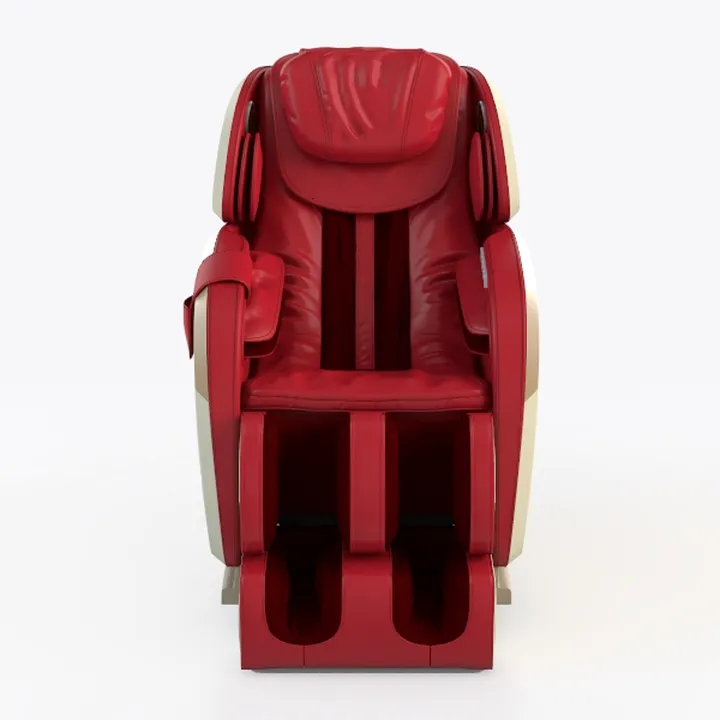 Red Leather Contemporary Massage Chair 3D Model