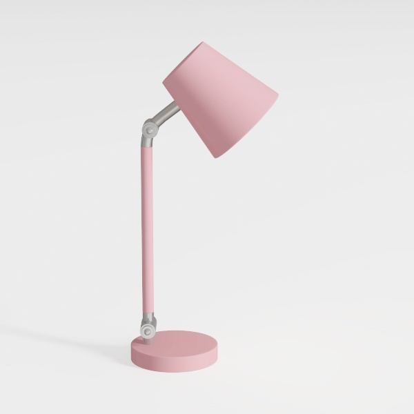 Pink Lamp for Bedroom Nightstand - 3 Way Dimmable 