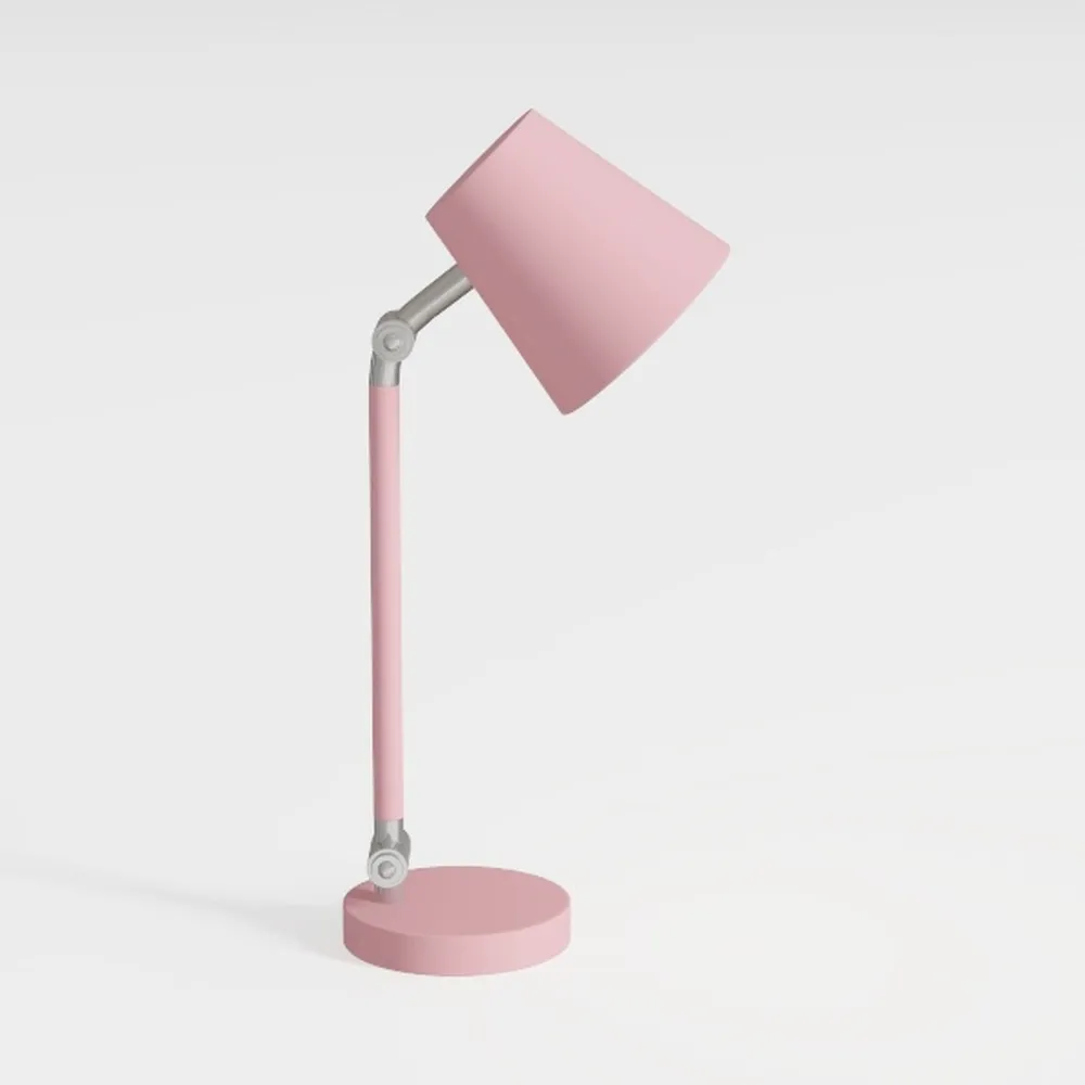 Pink Lamp for Bedroom Nightstand - 3 Way Dimmable 