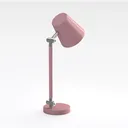 Pink Lamp for Bedroom Nightstand - 3 Way Dimmable  Right 45 Degree View