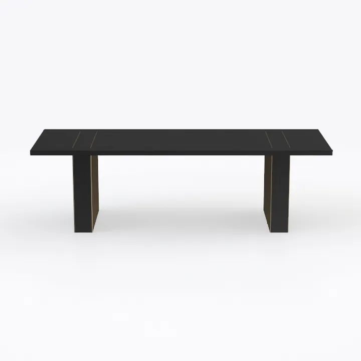 Tribesigns 70.87-Inch Black Dining Room Table for 