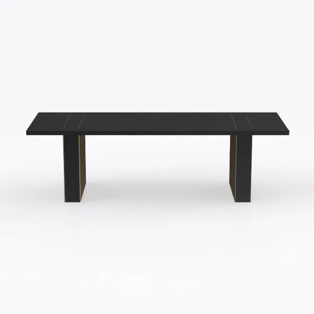 Tribesigns 70.87-Inch Black Dining Room Table for