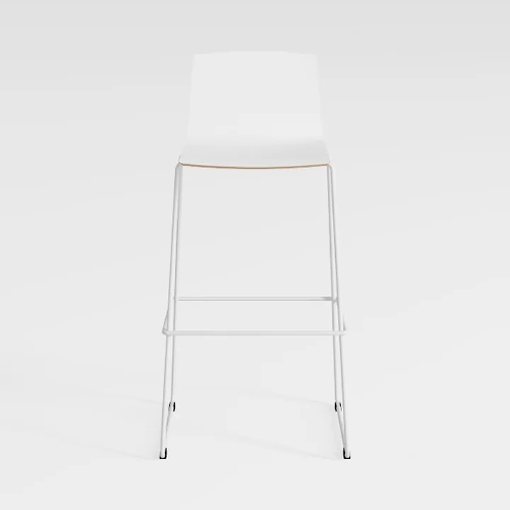 LUCKYERMORE White Folding Chairs, Plastic Folding