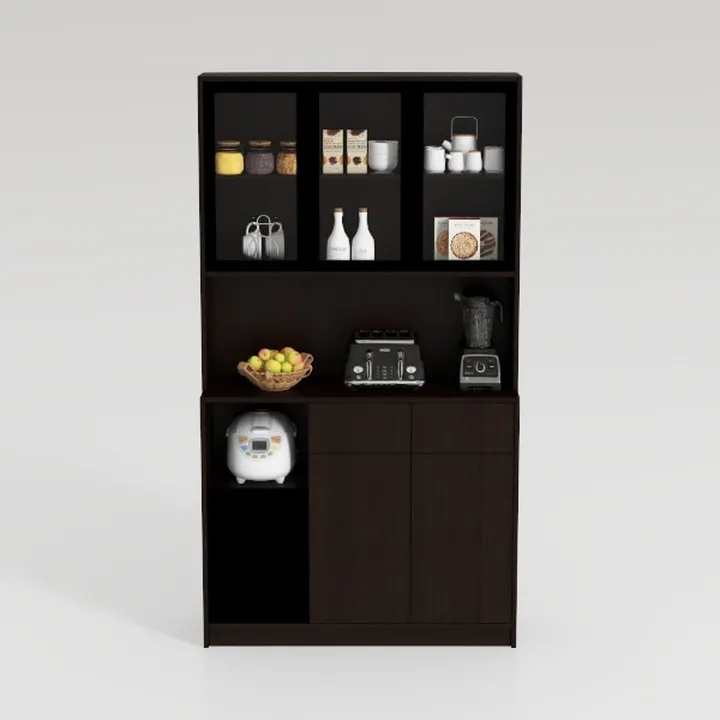 78.7" H Display Cabinet with 6 Glass Doors and