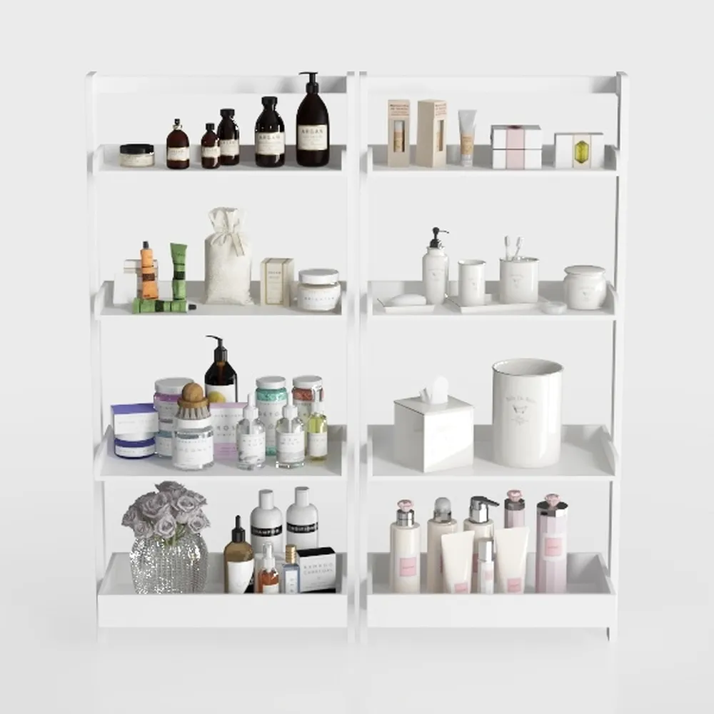 IRONCK Geometric Bookcase 6-Shelf Industrial