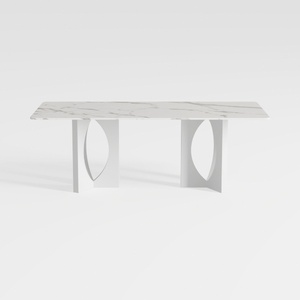 Henf Luxury Marble Dining Table for 6-8 Rectangula
