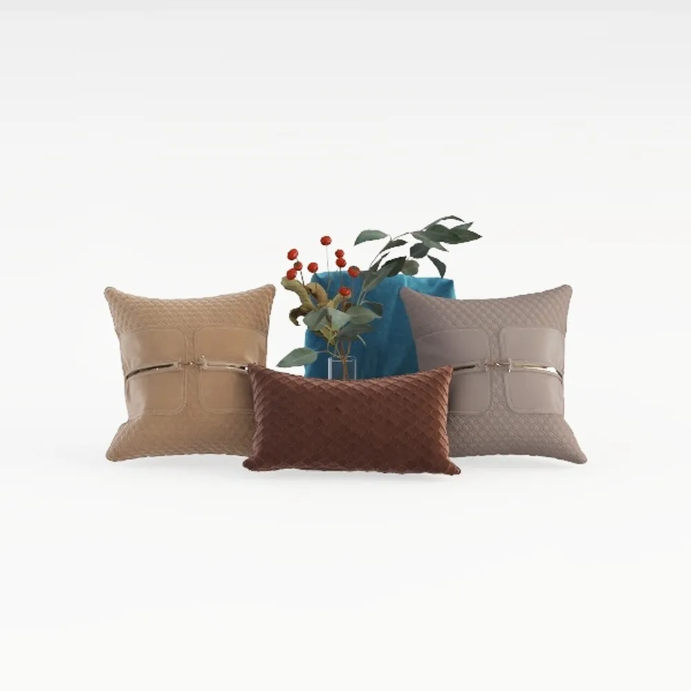 MIULEE Set of 2 Decorative Linen Throw Pillow