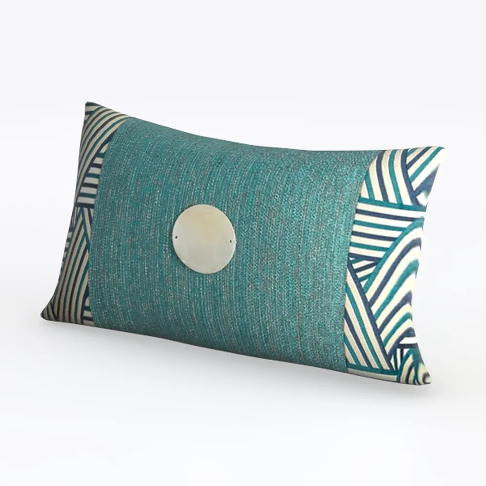 MIULEE Light Olive Green Corduroy Lumbar Pillow