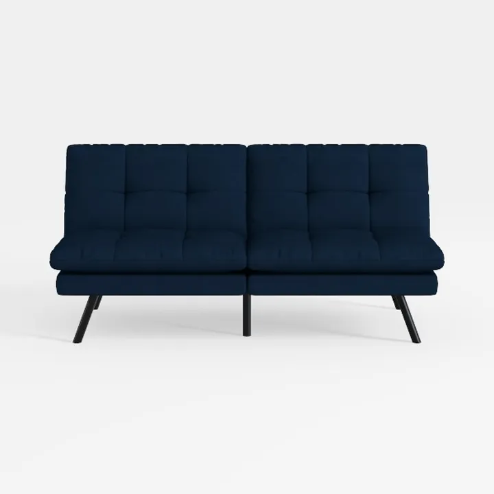 Modern Navy Fabric Tufted Loveseat Sofa 3D Model