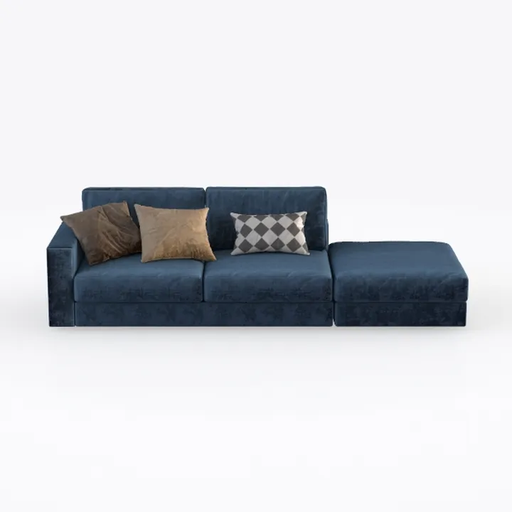 OPAHDN Modern L-Shape Modular Sectional Sofa for T
