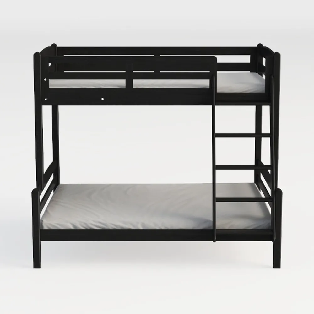 VECELO Metal Bunk Bed Twin Over Twin, Industrial B