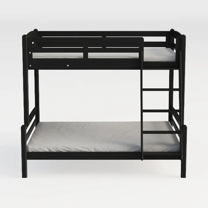 VECELO Metal Bunk Bed Twin Over Twin, Industrial B