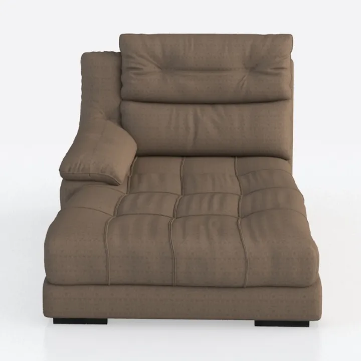 Dark Brown Large Comfy Upholstered Sofa for Living