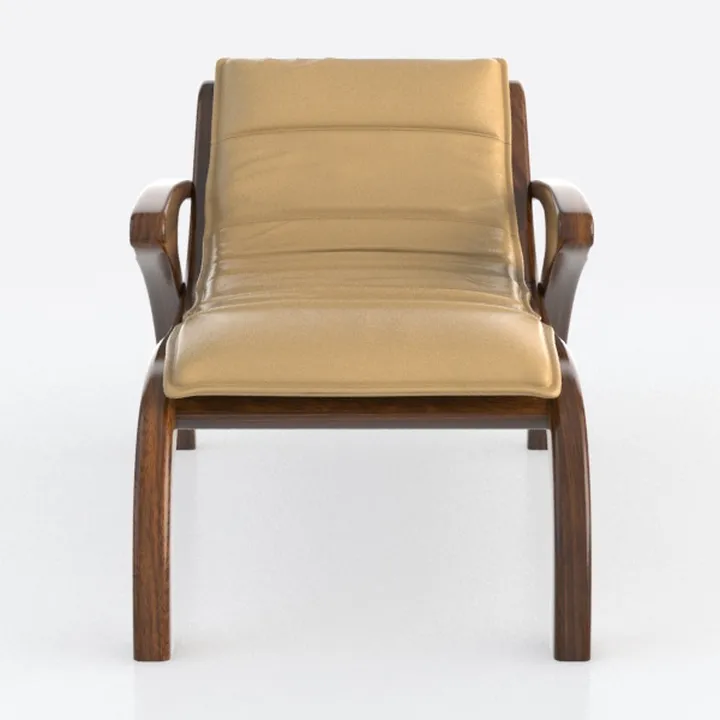 Solid Wood Office Chair Height-Adjustable Height-A