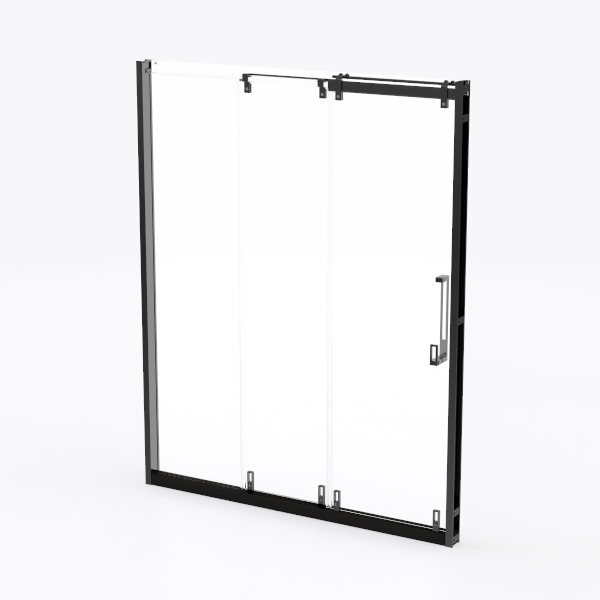Frameless Shower Door, 5/16&quot; (8mm) Clear Tempered