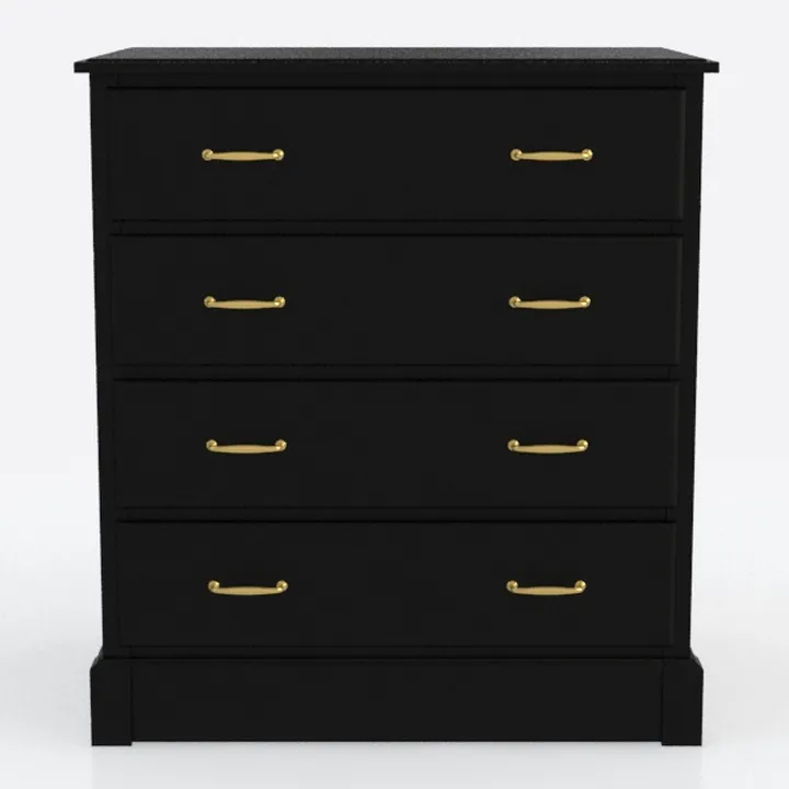 Black 8 Drawer Dresser for Bedroom, 47.6″L x 15.7″