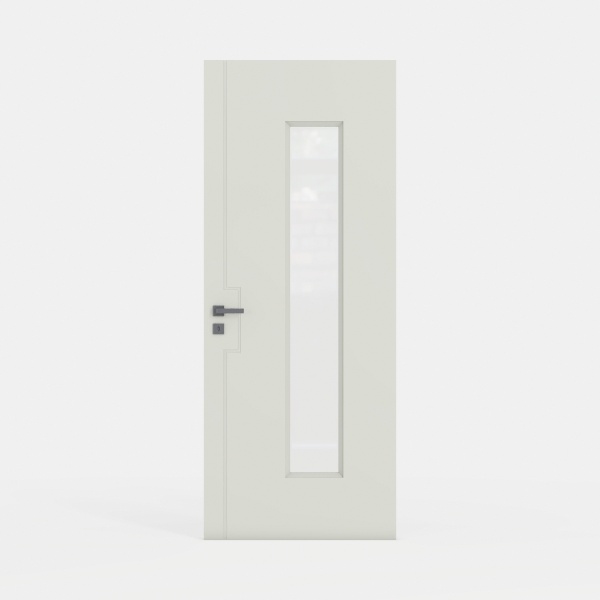 30" x 80" Prehung Door, Tempered Frosted Glass