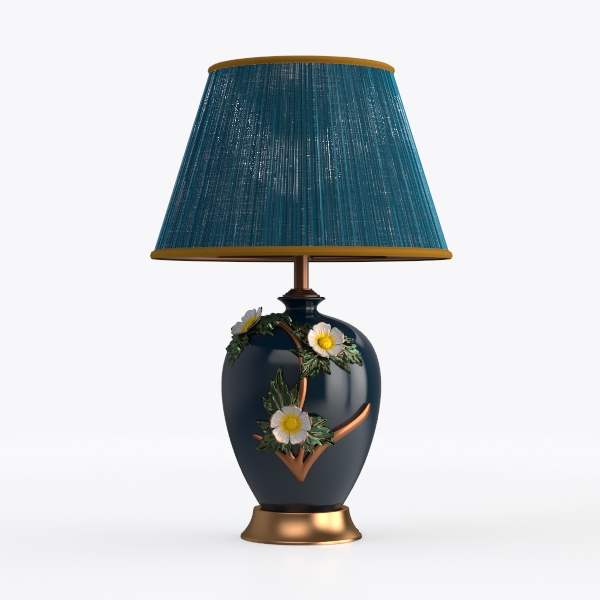 Table Reading Light Retro Ceramic Bedside Table