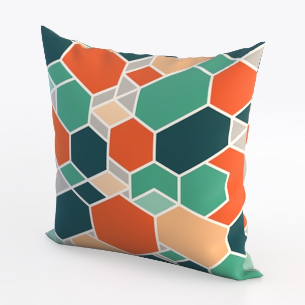 Purple Red Flower Outdoor Pillow Cover 16x16