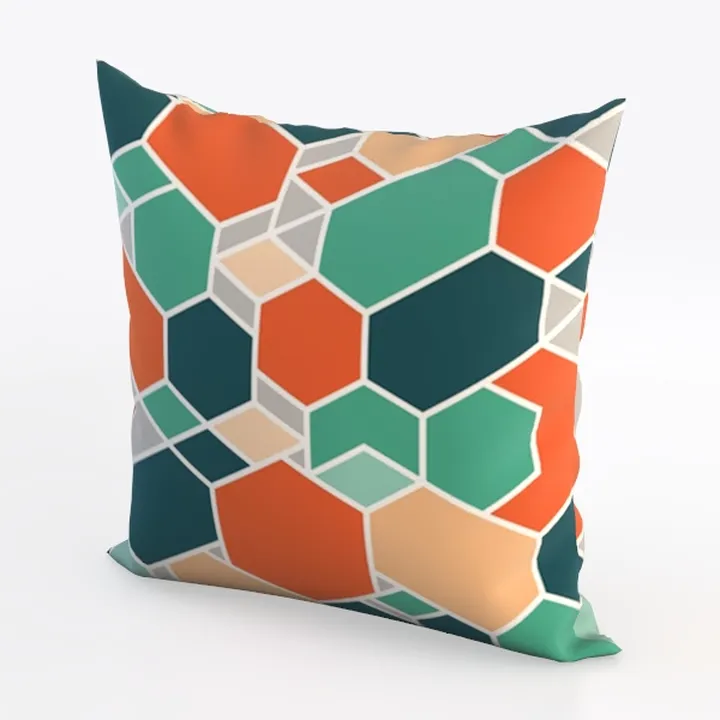 Purple Red Flower Outdoor Pillow Cover 16x16