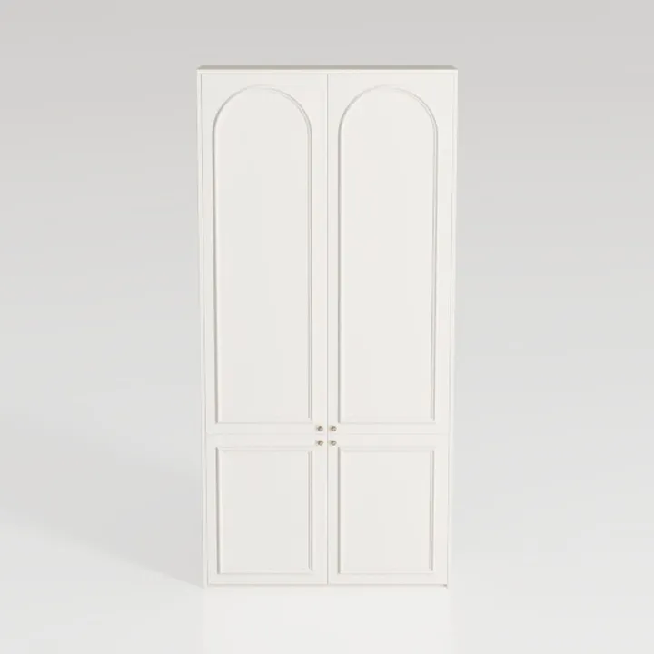 Metal Storage Cabinet with Doors and Shelves, 75"