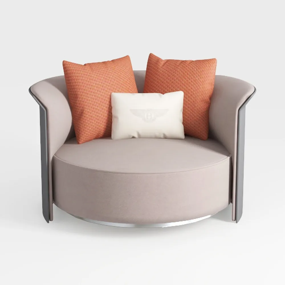 Swivel Barrel Chair, Velvet Accent Barrel Chair wi