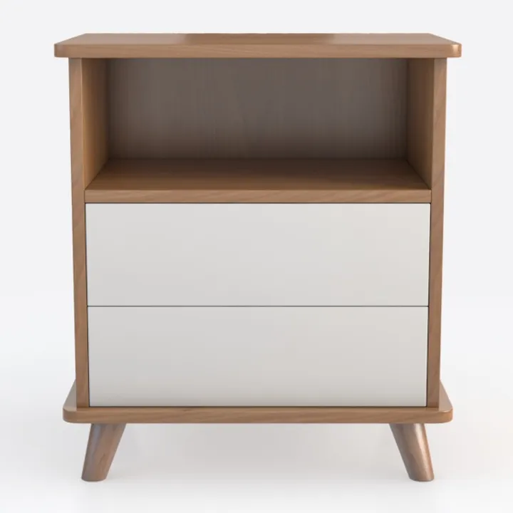 Nightstands Wooden Nightstand Side Table with 2