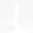 Minimalist White Solid Wood Small Floor Lamp 3D Model Left 45 Degree View