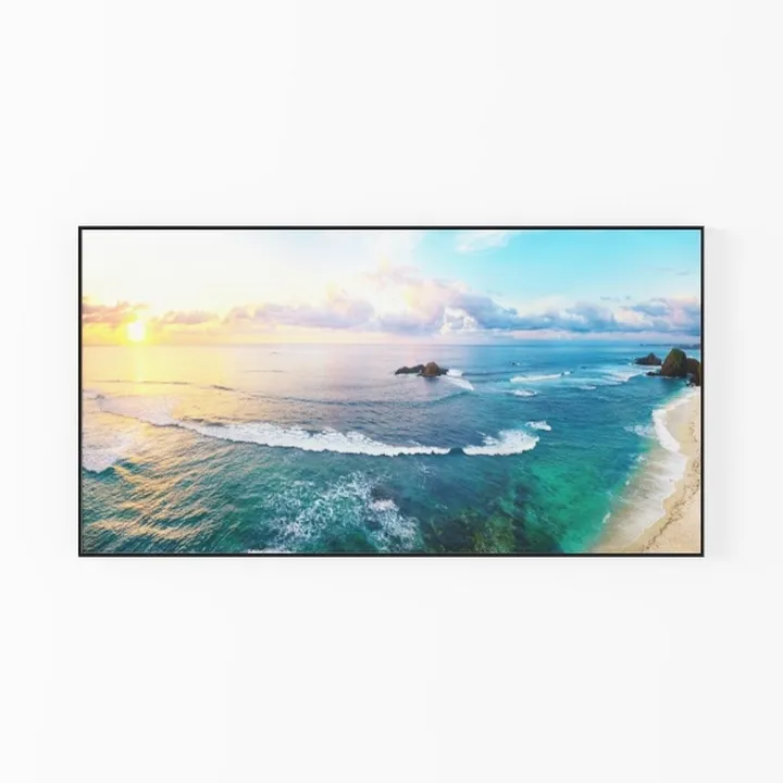 Coastal Sunset Seascape Framed Wall Art 3D Model