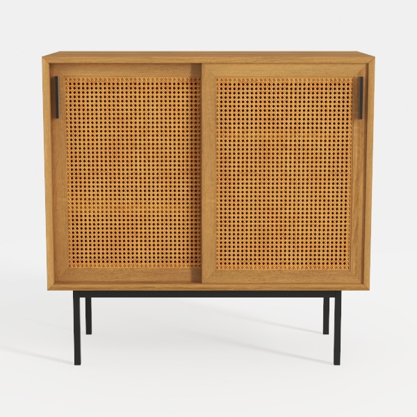 Storage Cabinet with PE Rattan Door, Buffet