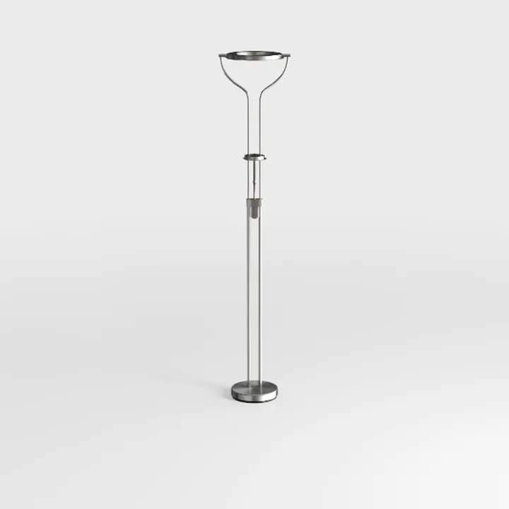 Minimalist Metal Torchiere Floor Lamp 3D Model