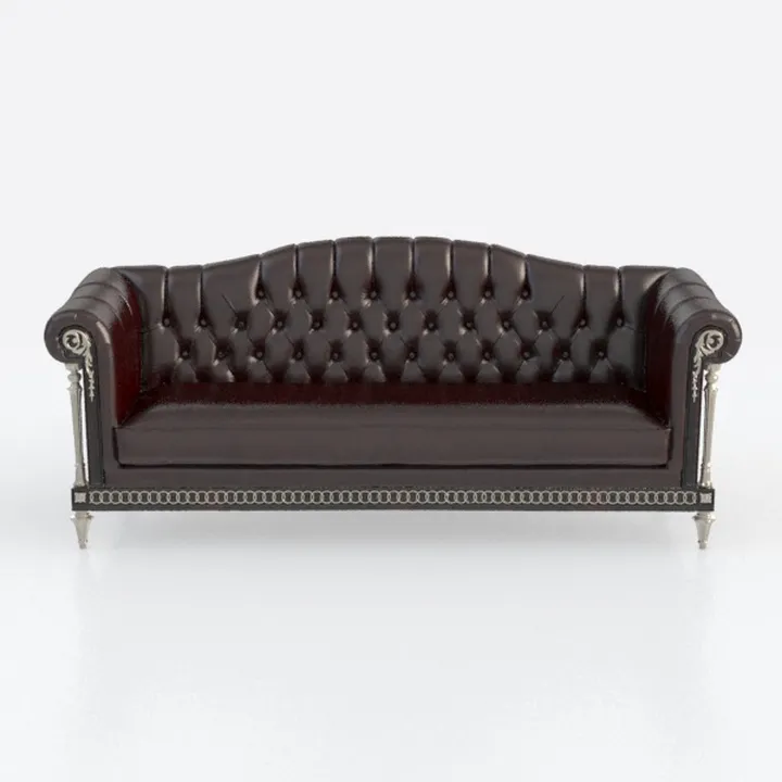 Eafurn 83.66" Chesterfield Sofa - Modern Deep