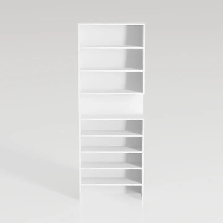 72" Tall Bookshelf with Storage, 7-Tier Bookcase