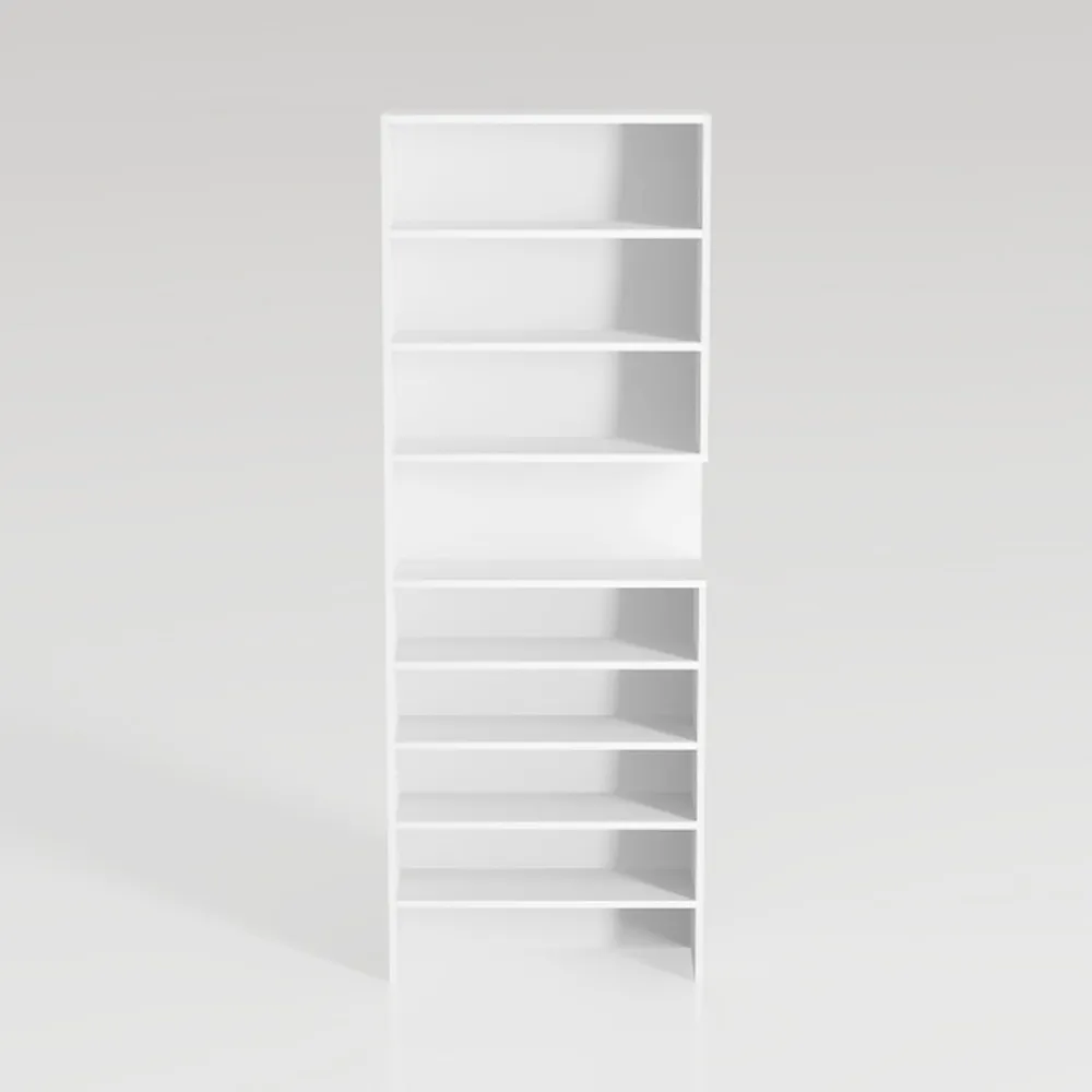 72" Tall Bookshelf with Storage, 7-Tier Bookcase